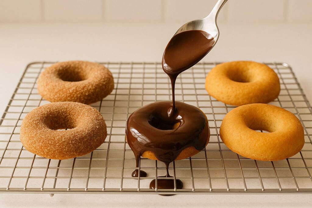 7 Irresistible 3-Ingredient Keto Donut Flavors 8 Chocolate Glaze Keto Donut Drizzle