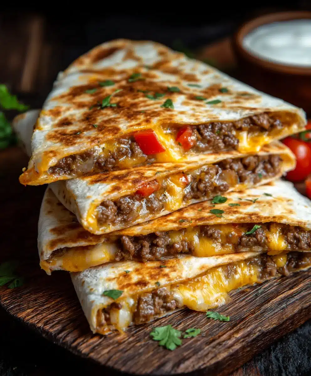 Smashburger Quesadillas- Juicy Beef Fusion