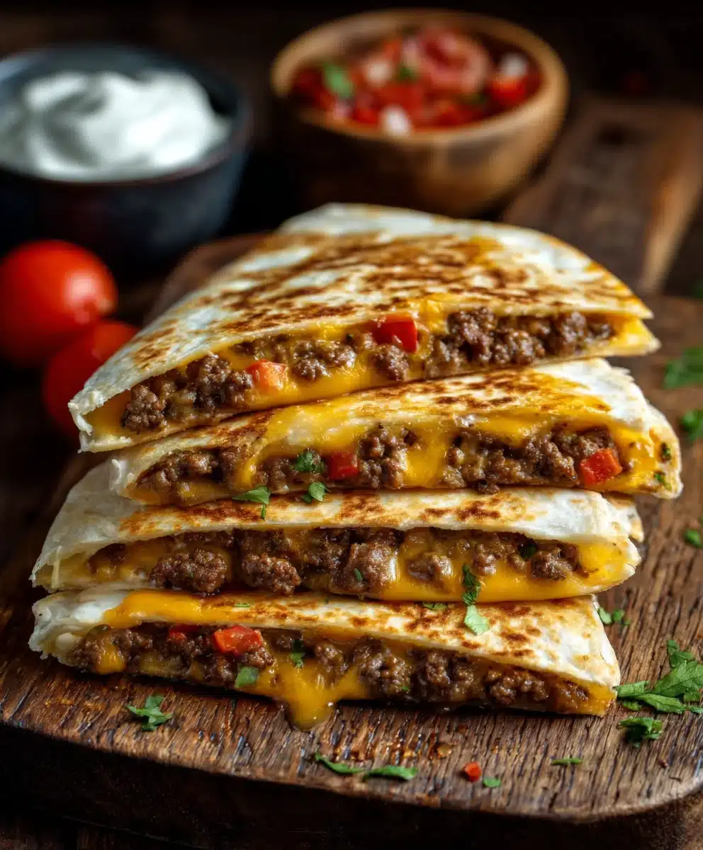 Smashburger Quesadillas- Juicy Beef Fusion