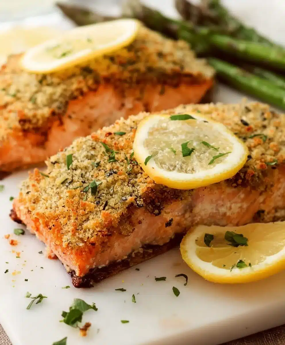 Crispy Panko-Crusted Baked Salmon Easy Recipe
