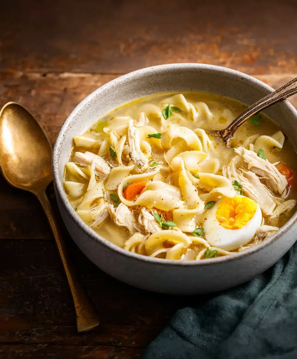 Chef's Secret Chicken Noodle Soup-Add an Egg