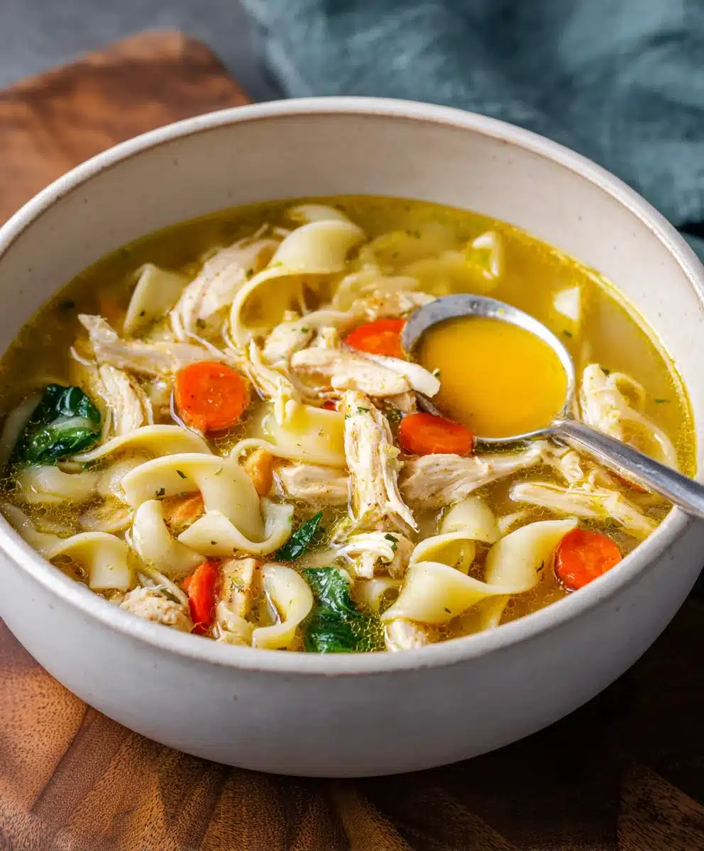 Chef's Secret Chicken Noodle Soup-Add an Egg